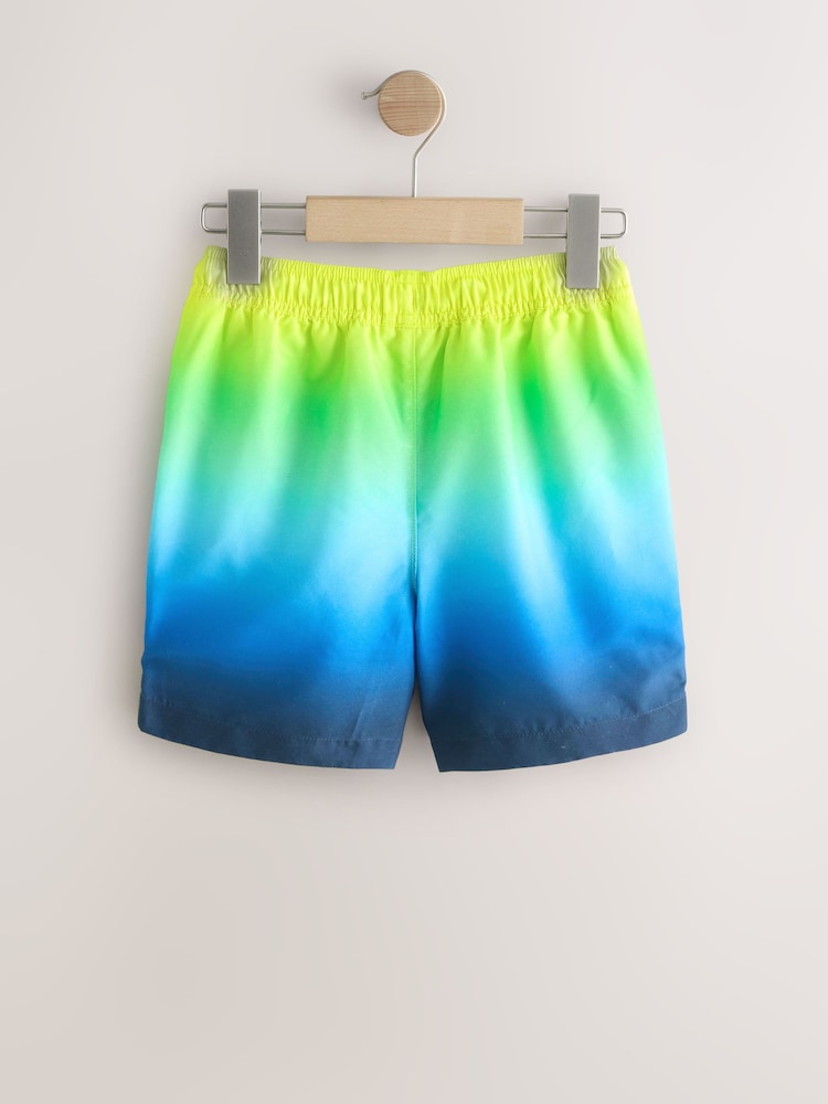 أصفر/أزرق - لون متدرج ـ شورت سباحة (3-16 سنة) - صورة 2 من 5