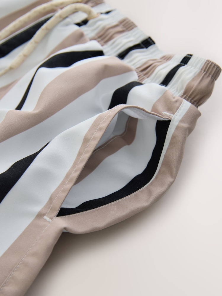 Neutral Stripe Printed Swim Shorts (3-16yrs) - Image 7 of 7