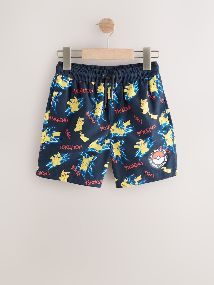 Navy Pokemon Swim Shorts (3-16yrs) - Image 1 of 4