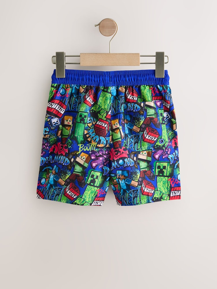 Minecraft لون كحلي - شورتات السباحة (3-16 سنة) - صورة 2 من 4 Minecraft لون كحلي - شورتات السباحة (3-16 سنة) - صورة 2 من 4