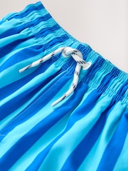 Cobalt Blue Stripe Swim Shorts (3-16yrs) - Image 6 of 7