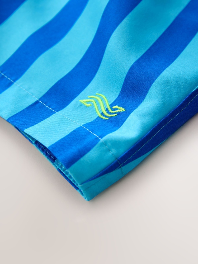 Cobalt Blue Stripe Swim Shorts (3-16yrs) - Image 7 of 7 Cobalt Blue Stripe Swim Shorts (3-16yrs) - Image 7 of 7