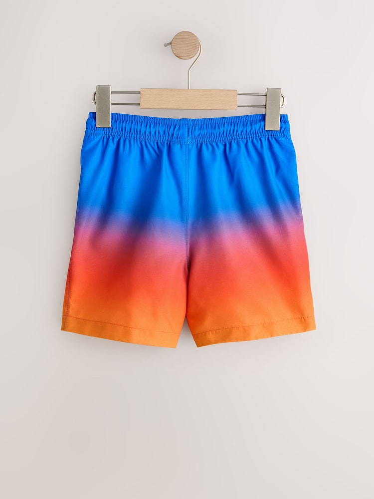 Blue/Orange Ombre Swim Shorts (3-16yrs) - Image 2 of 4 Blue/Orange Ombre Swim Shorts (3-16yrs) - Image 2 of 4