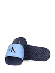 Calvin Klein Blue Kids Logo Sliders - Image 1 of 4