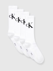 Weiß - Calvin Klein Mens Crew Socks 4 Pack - Bild 1 von 4