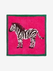 Pink Zebra Shower 100% Cotton Bath Mat - Image 3 of 3