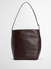 Barbour® Chocolate Brown Cedar Suede Bucket Bag - Image 2 of 9