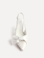 Linzi Cream Bridal Always Courts With Bow Detail - Image 3 of 6