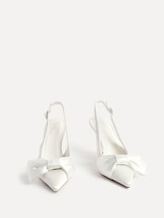 Linzi Cream Bridal Always Courts With Bow Detail - Image 5 of 6