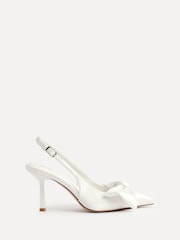 Linzi Cream Bridal Always Courts With Bow Detail - Image 6 of 6