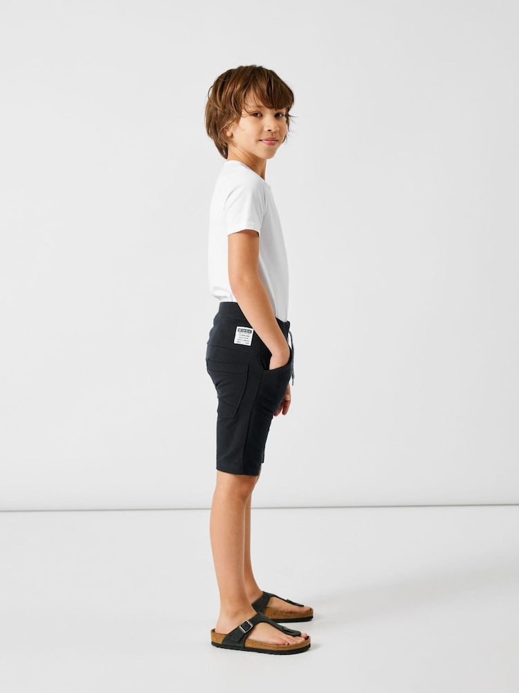 Name It Blue 100% Cotton Sweat Shorts - Image 2 of 4