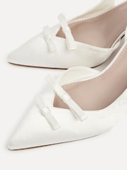 Linzi Cream Bridal Bound Courts With Double Bow Detail - Image 5 of 6