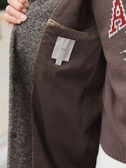 Brown Wool Blend Epsom Coat - Image 4 of 10