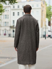 Brown Wool Blend Epsom Coat - Image 5 of 10