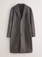 Brown Wool Blend Epsom Coat - Image 7 of 10