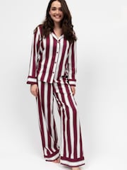 Cyberjammies Red Long Sleeve Stripe Pyjamas Set - Image 1 of 4