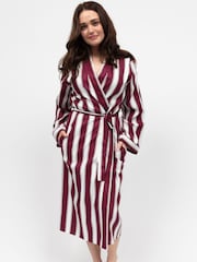 Cyberjammies Red Long Stripe Dressing Gown - Image 1 of 4
