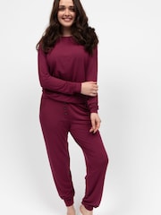 Cyberjammies Red Slouch Jersey Pyjamas Set - Image 1 of 4
