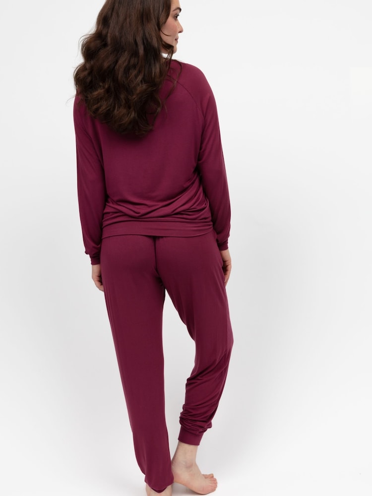Cyberjammies Red Slouch Jersey Pyjamas Set - Image 2 of 4