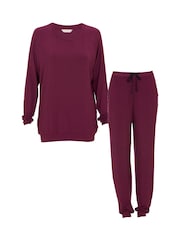Cyberjammies Red Slouch Jersey Pyjamas Set - Image 4 of 4