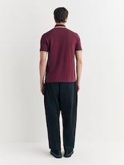 Rojo - Fred Perry Made In England Twin Tipped Polo Shirt - Imagen 3 de 8