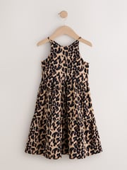 Animal Strappy Crinkle Summer Dress (3-16yrs) - Image 5 of 8