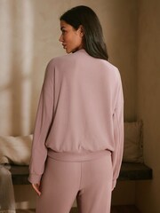 B by Ted Baker Pink Ottoman Rib Lounge Top - Image 4 of 10