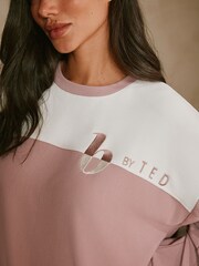 B by Ted Baker Pink Ottoman Rib Lounge Top - Image 5 of 10