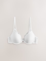 Lipsy White Plunge Padded Underwired Plunge Bra - Image 5 of 7