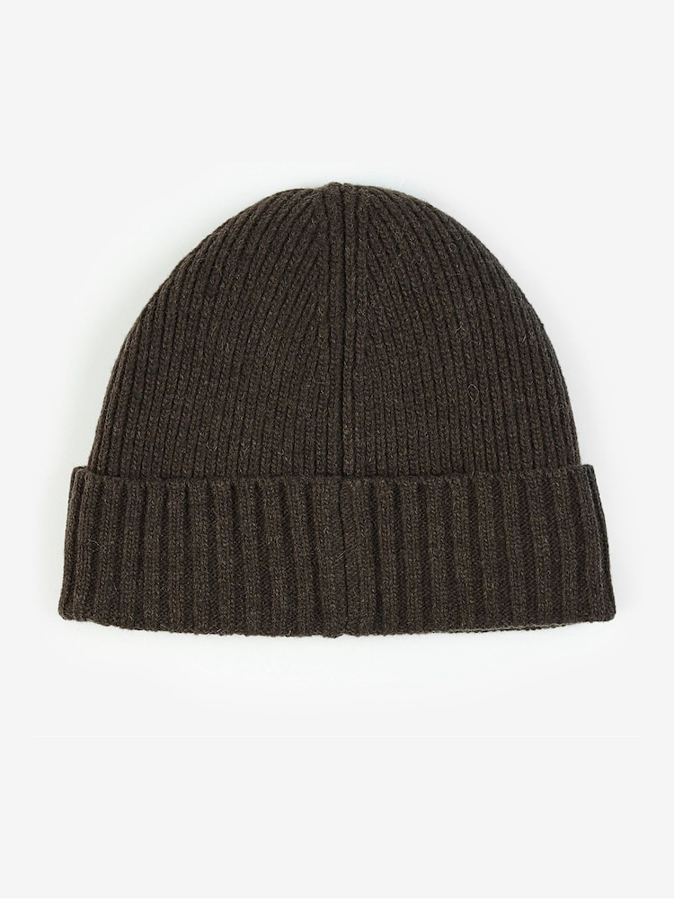 Barbour® Brown Carlton Beanie Hat - Image 2 of 4