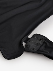 Lipsy Black Geo Embrodiery Tummy Control Bodysuit - Image 8 of 9