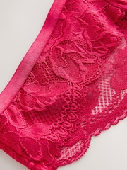 Lipsy Red Thong Lace Knickers - Image 6 of 7