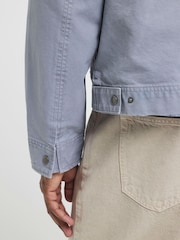 River Island Blue Washed Workwear Jacket - Image 8 of 11
