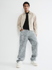 River Island Stone Washed Workwear Jacket - Image 3 of 6