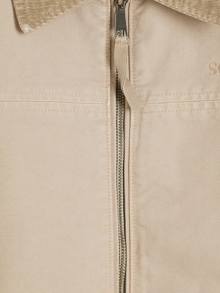River Island Stone Washed Workwear Jacket - Image 6 of 6 River Island Stone Washed Workwear Jacket - Image 6 of 6