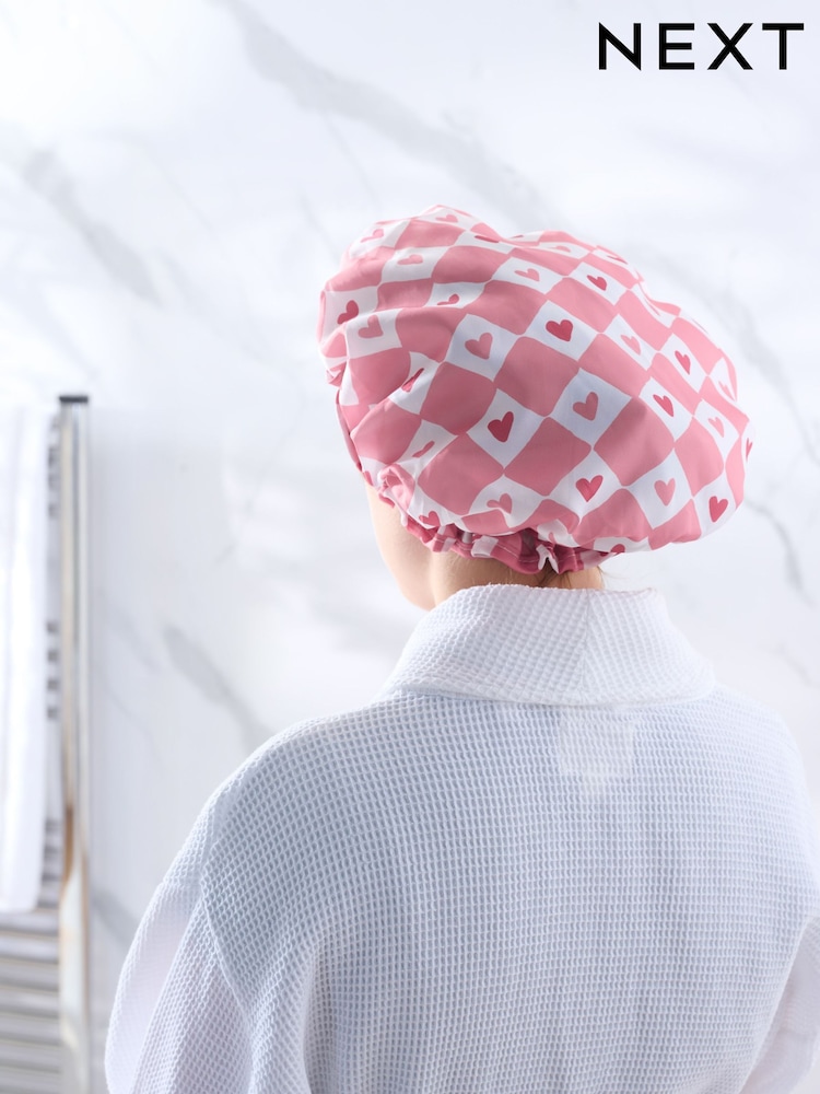 Pink Heart Shower Cap - Image 4 of 4