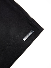 Luke 1977 Bower 100% Cotton Black Shorts - Image 8 of 8