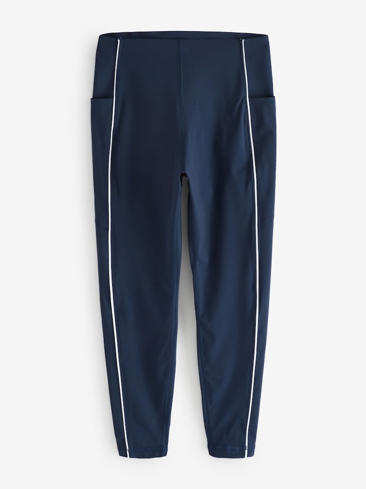 Sweaty Betty White Power UltraSculpt 7/8 High Waist Piping Leggings - Image 1 of 1
