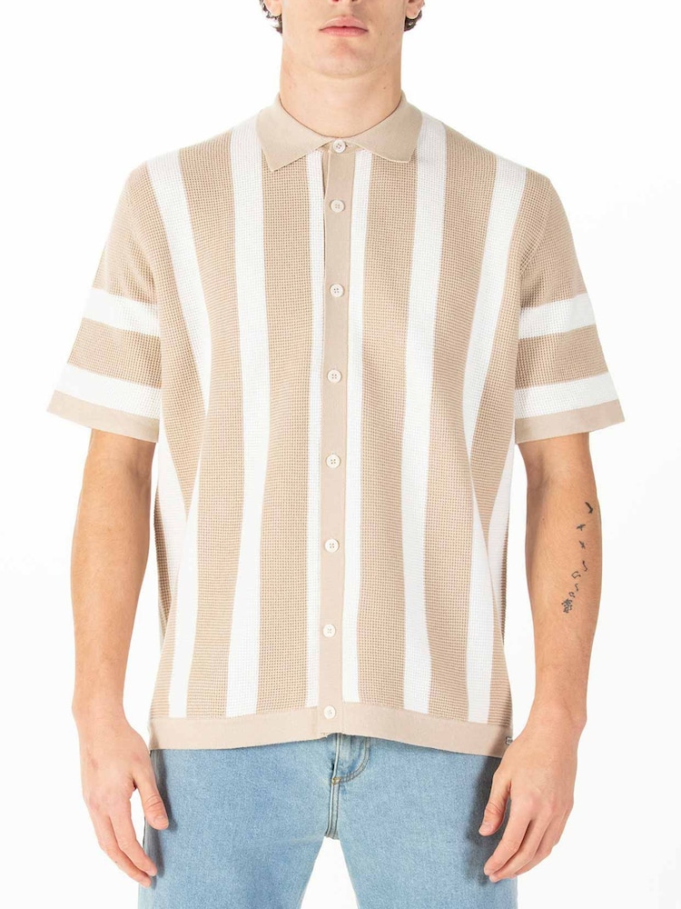 Luke 1977 Blue Deck Knitted Shirt - Image 1 of 9