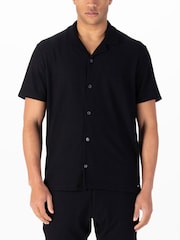 Luke 1977 Gwithian Knitted Black Shirt - Image 1 of 6