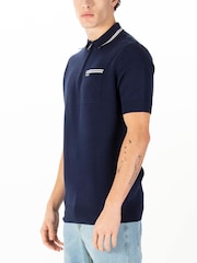 Luke 1977 Sebaco Knitted 100% Cotton Brown Polo Shirt - Image 3 of 6