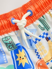 White Postcard - پرنٹ شدہ تیراکی کے شارٹس (3mths-7yrs) - تصویر 7 از 8