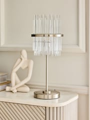 Lipsy Silver Glass Table Lamp - Image 2 of 3