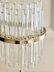 Lipsy Silver Glass Table Lamp - Image 3 of 3