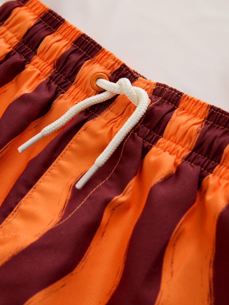 Orange/Ecru - Seti ya Vesti ya Vipele vya Kuogelea na Kaptura za Kuogelea Zisizo na Jua (Miezi 3-7miaka) - Picha 9 kati ya 9