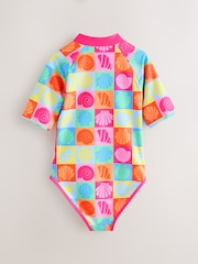 Little Bird by Jools Oliver Shell Print Zip Through Swimsuit - Image 2 of 5