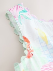 Little Bird by Jools Oliver Rainbow Mermaids Woven Ric Rac Trim Dress - Image 10 of 13