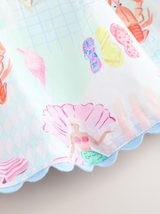 Little Bird by Jools Oliver Rainbow Mermaids Woven Ric Rac Trim Dress - Image 13 of 13