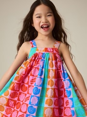 Little Bird by Jools Oliver Rainbow Shell Woven Summer Dress - Image 3 of 7