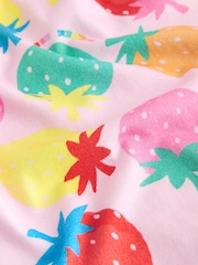 Little Bird by Jools Oliver Rainbow Strawberry Frill Sleeve Jersey Dress - Image 6 of 6